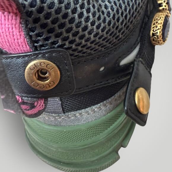 Gucci Flashtrek Leather & Mesh Sneaker men’s UK 8 - Picture 9 of 15